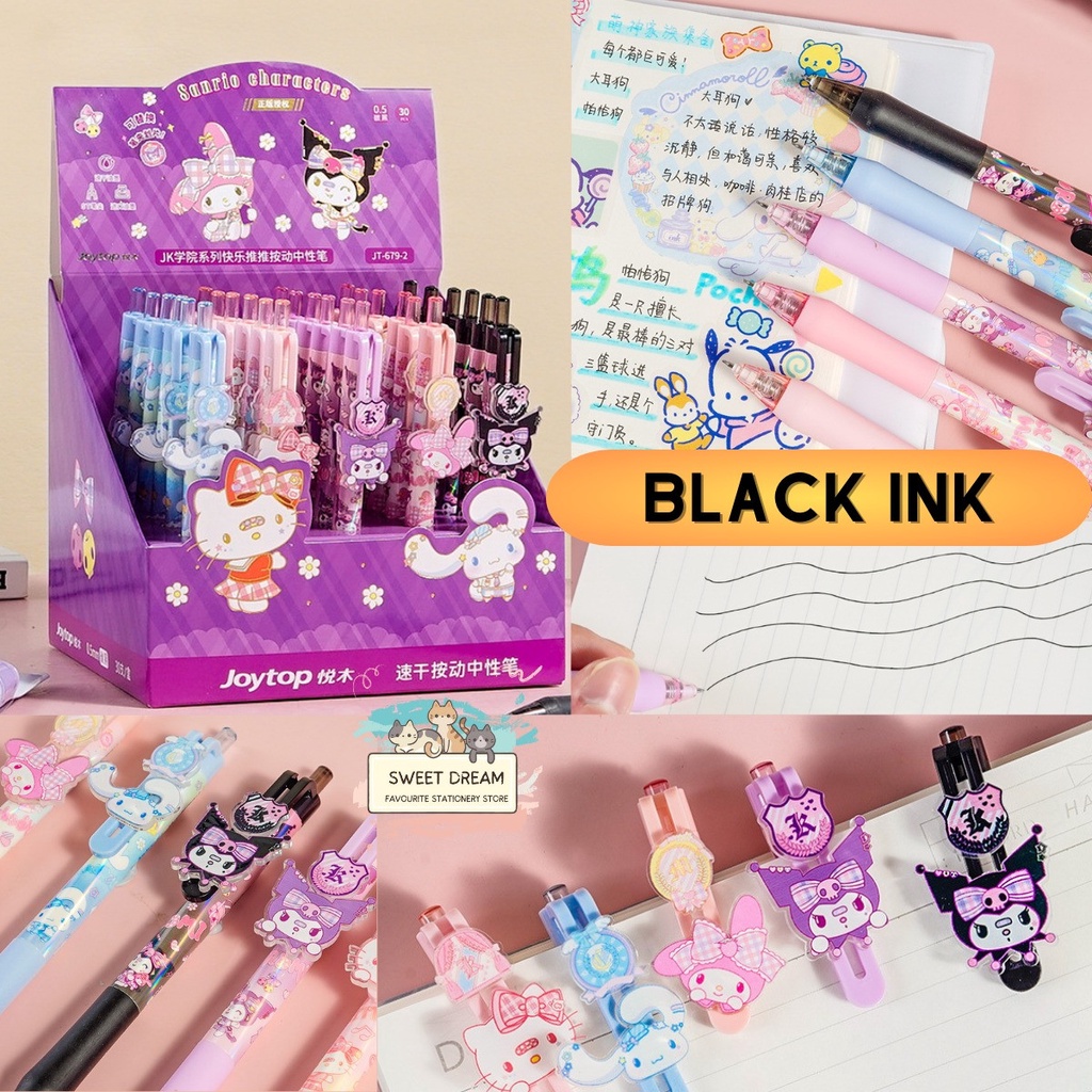 Joytop Jt-679-2 Sanrio Characters Press Pen Melody Kuromi Kitty 