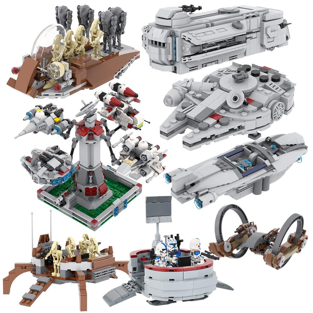 MOOXI Star Wars Series Vehicle 3D Model MOC Bricks Parts Building ...