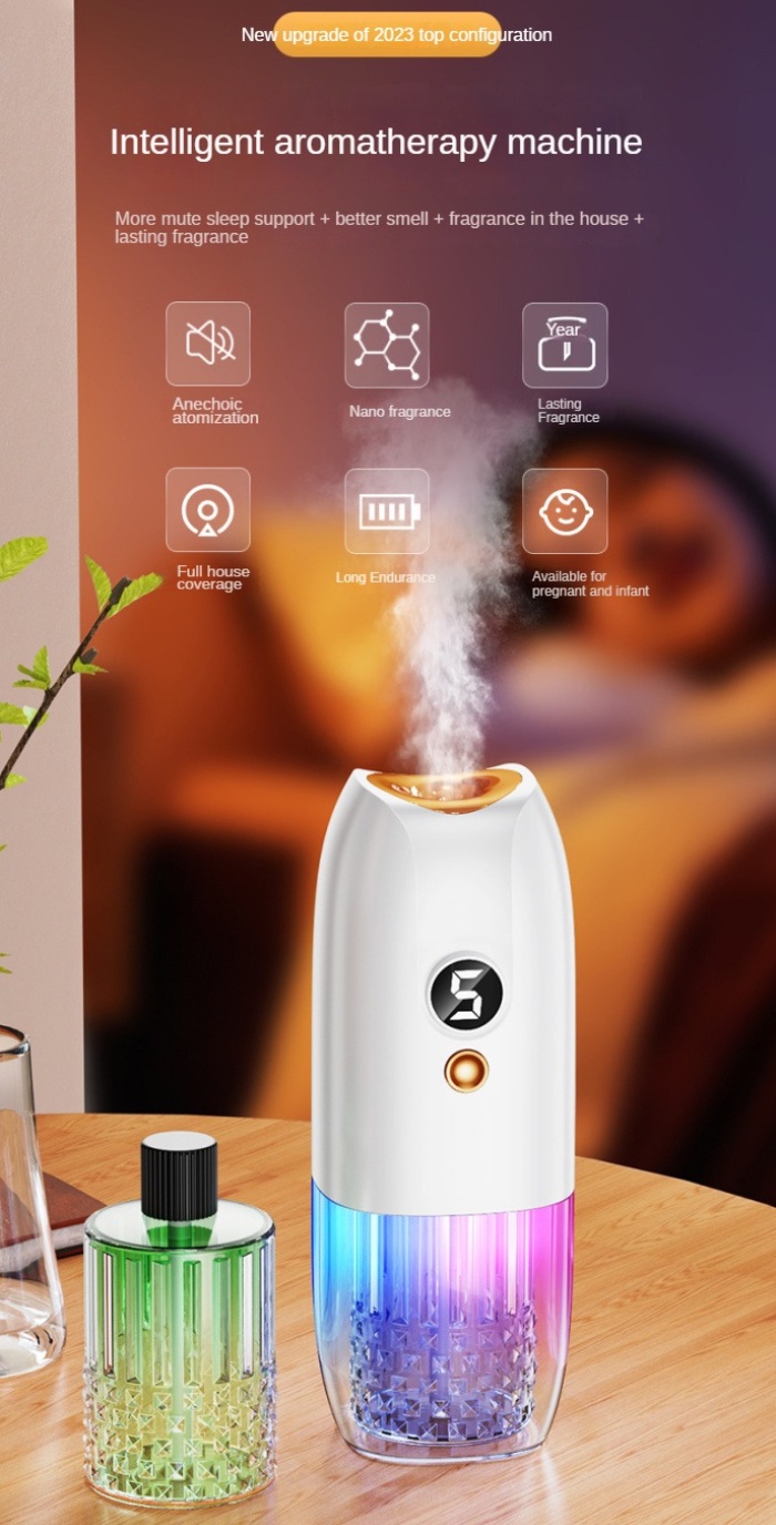 Automatic Aroma Diffuser Air Freshener Digital Display Aromatherapy Air ...