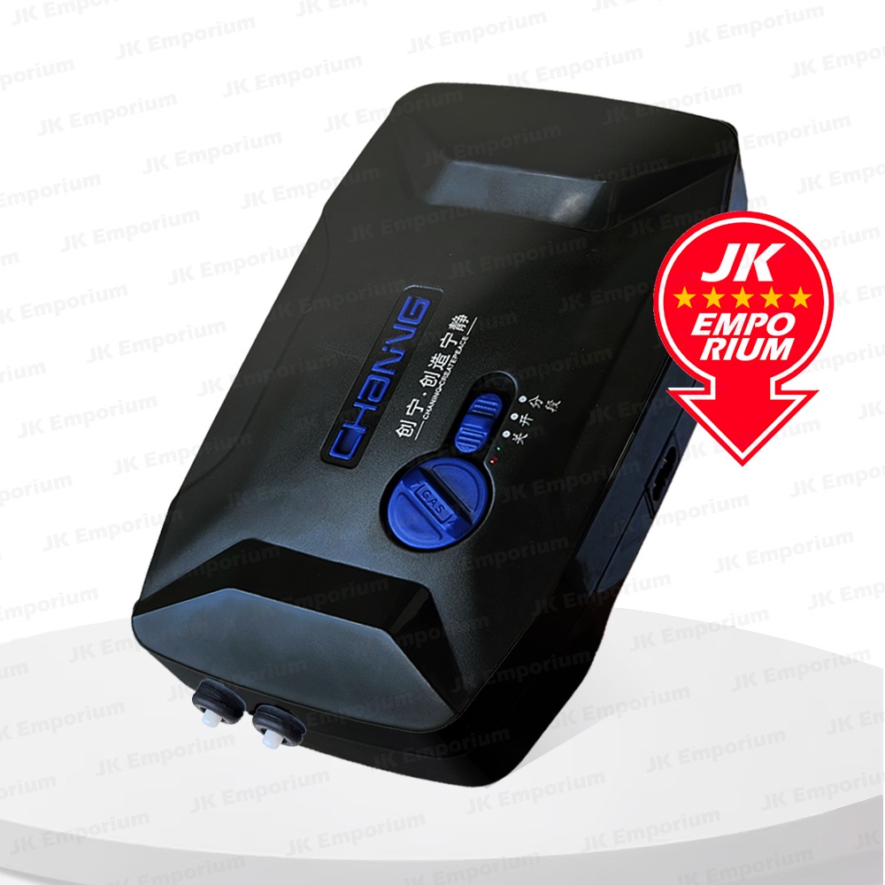 Chaning AC/DC Air Pump Dual Double Outlet Rechargeable Battery Portable ACDC AC DC Pam Angin Caj