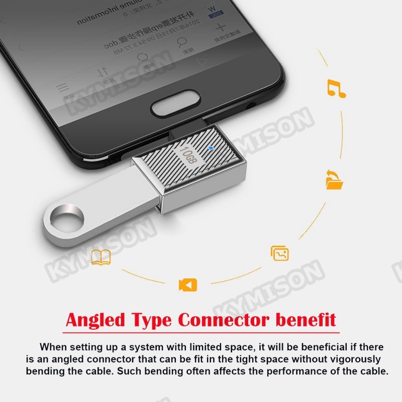 Type C to USB 3.1 10Gbps OTG Adapter USB C Male to USB A Female Data ...