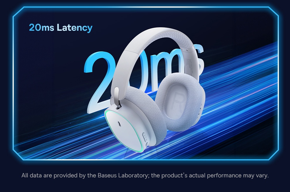 Baseus Wireless Headphone with Mic GH02 Gaming Over-Ear Headphones ...