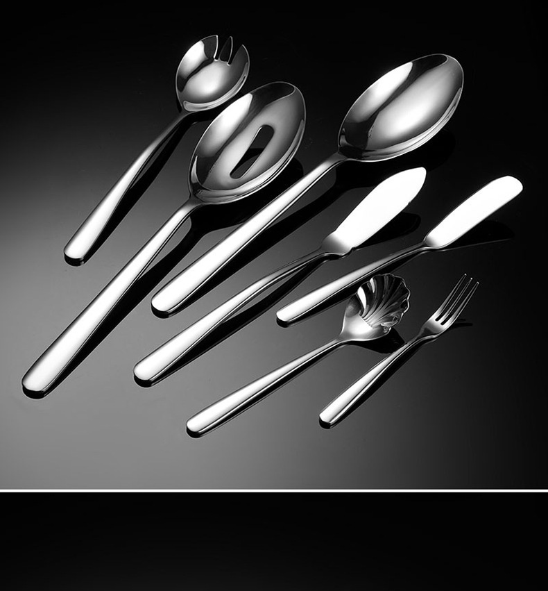 【Heavy】HOTEL Stainless Steel Cutlery Table Dinner Spoon Fork Steak ...