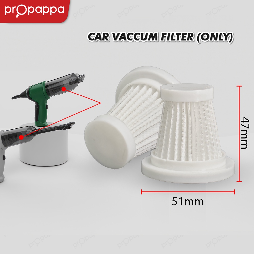 Propappa Washable HEPA Filter Replacement Mini Car Vacuum Cleaner Filter Only 1 PCS Shopee