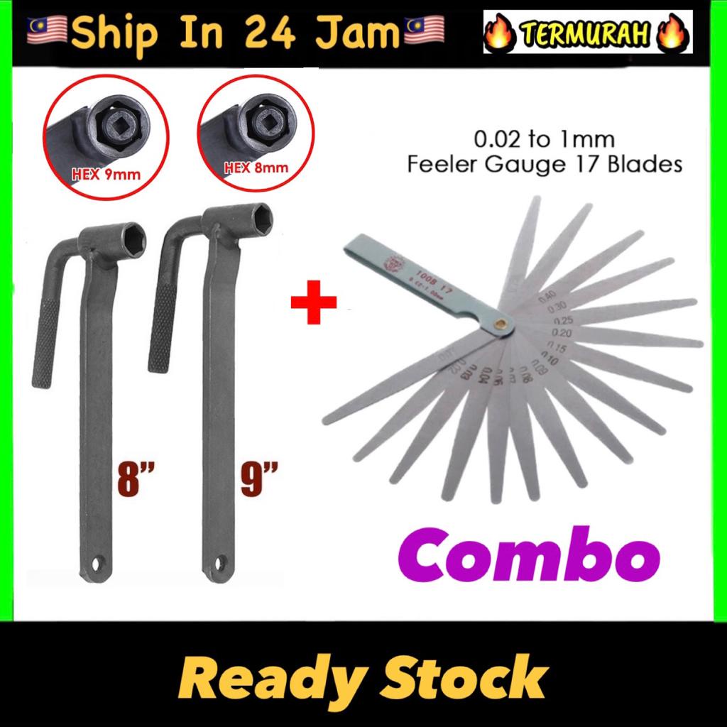 Motorcycle Valve Tappet Adjuster 8mm 9mm Valve Feeler Gauge Tappet