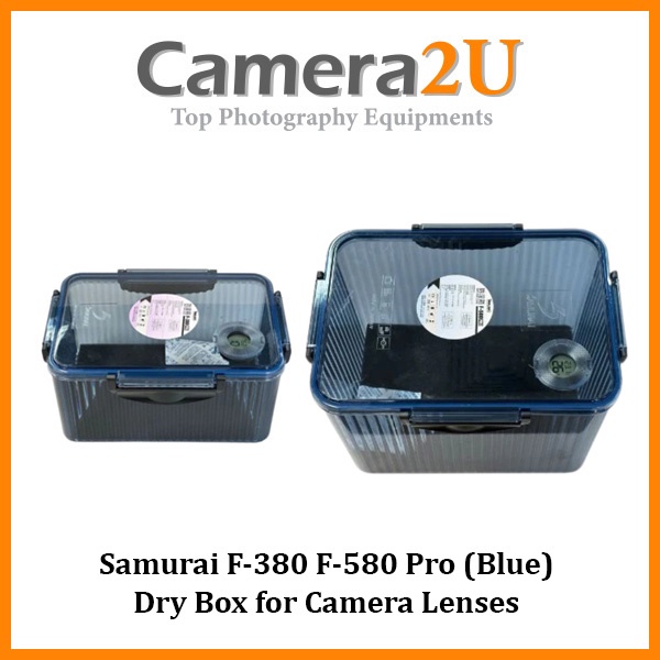 Samurai F380 F580 Pro (Blue) Dry Box For Camera Lenses No Electric