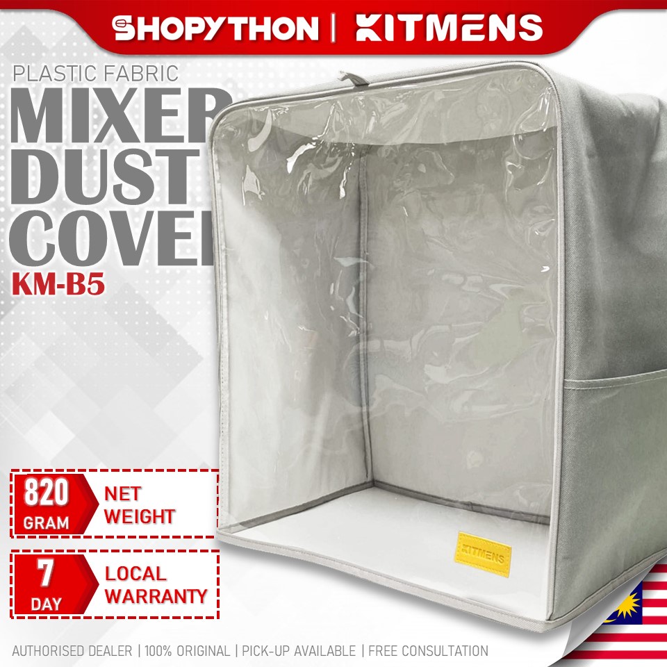 KITMENS Mixer Dust Cover for KMB5 Grey Plastic Fabric Protective