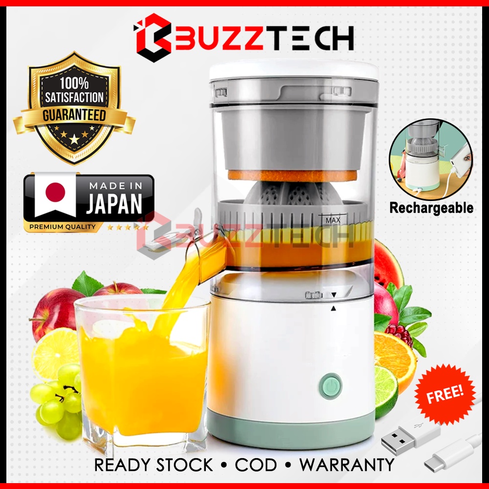 BuzzTech Cordless Electric Juice Blender Machine Rechargeable HandsFree Portable Fruits Juice