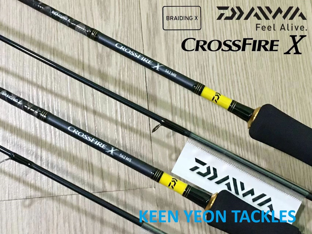 Daiwa Crossfire X Fishing Rod Spinning Baitcasting Bc