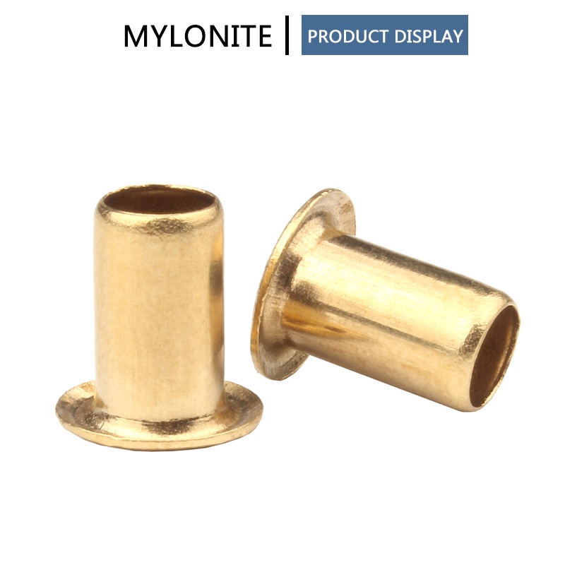 M0.9 M1.3 M1.5 M1.7 M2 M2.3 M2.5 Brass Eyelet Rivet Nut Copper Hollow ...
