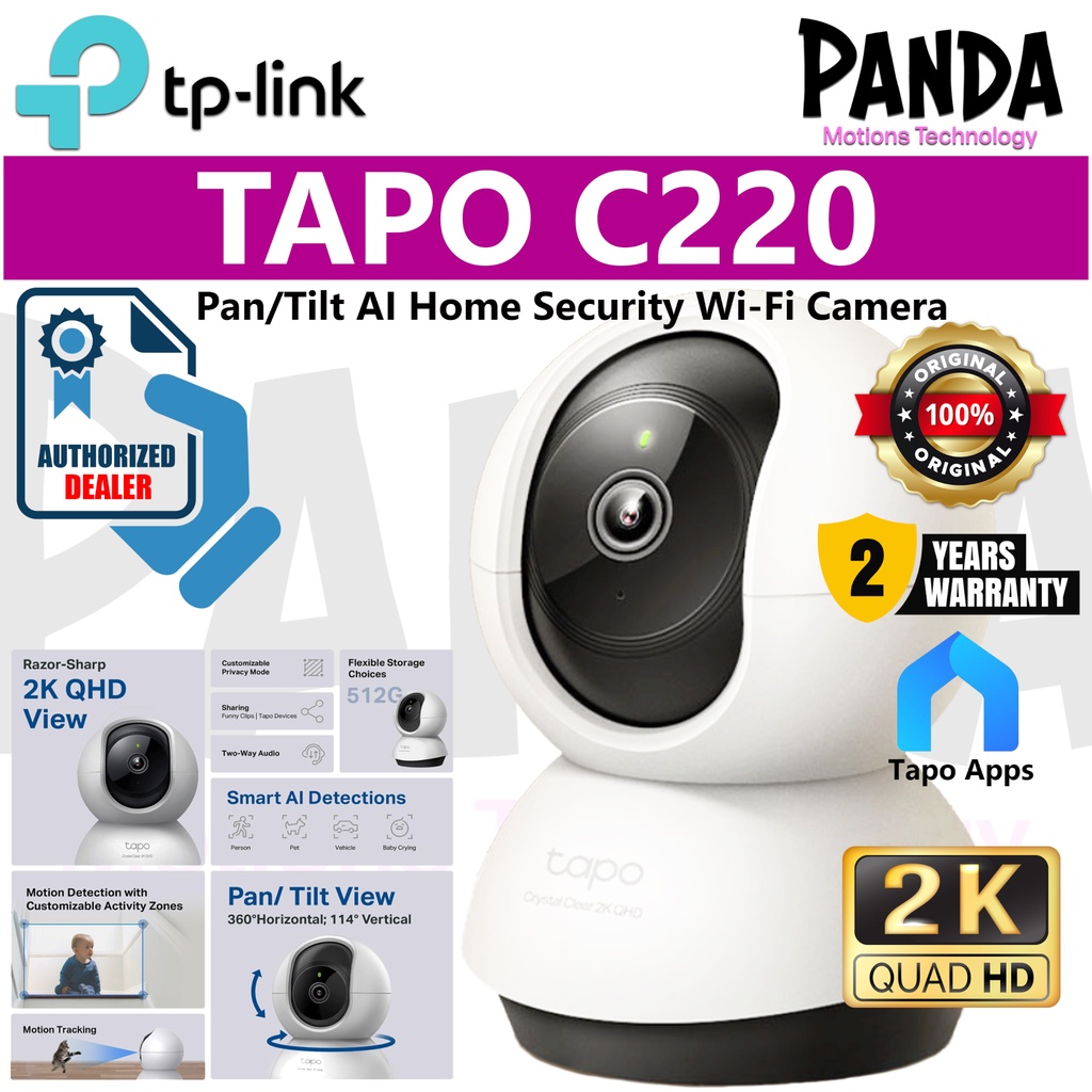 Tp Link Tapo Pan Tilt Ai Home Security Wi Fi Camera K Qhd Tapo C Shopee Malaysia