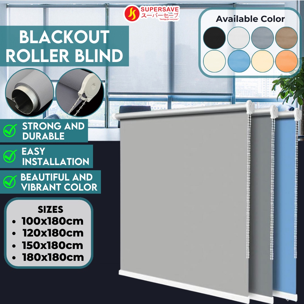 Roller Blind Blackout Curtain Blackout Blinds Light Filtering Shades UV Protection Bidai Tingkap