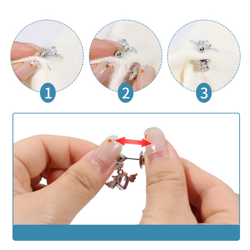 10Pcs Multifunctional Metal Needle Locking Pin Locking Clasp Safety ...