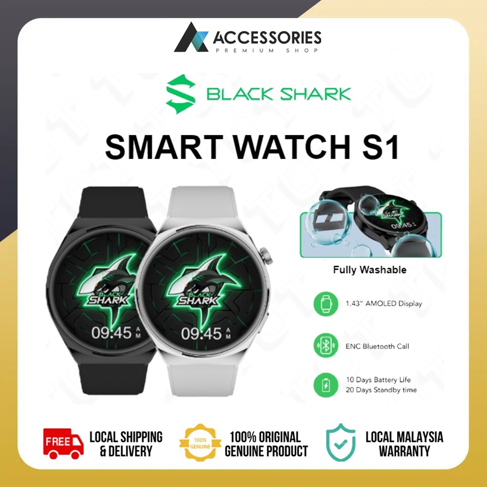 Black Shark Smart Watch S1 | S1 Classic | S1 Pro 1.43" ENC Bluetooth