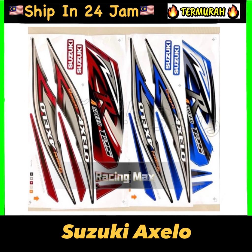 Suzuki Axelo Stiker Sticker body Stripe Cover set coverset cover set ...
