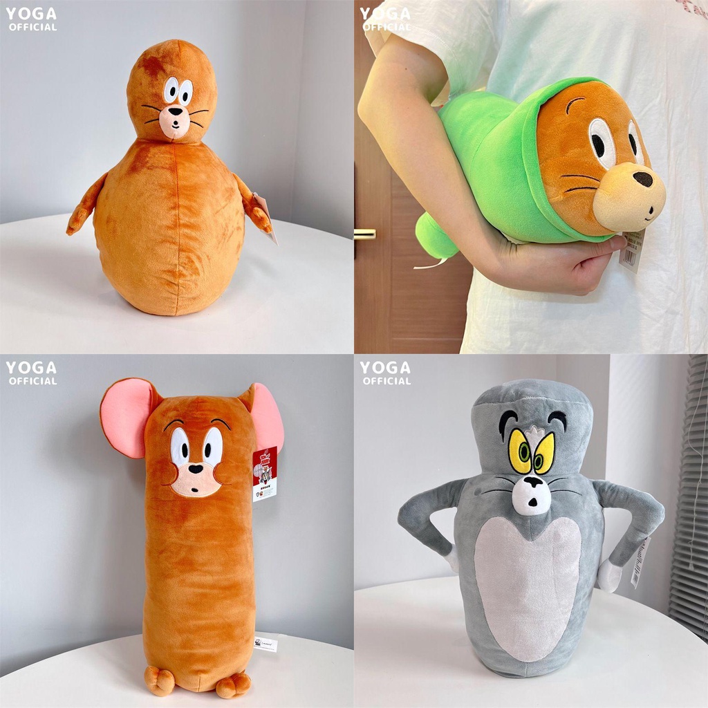 Cozy Tom And Jerry Deformed Plush Toy Doll Playful Cartoon Tom Cat ...