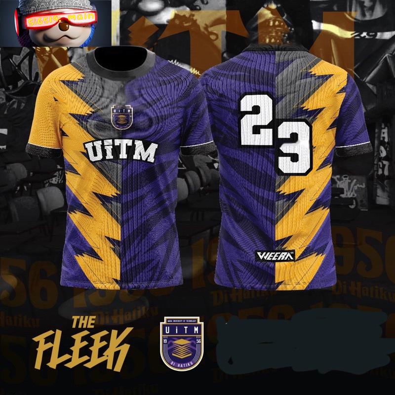 Jersey Uitm Onyx 2023 Edition Baju Raya 2023 Black Jersey Collar ...