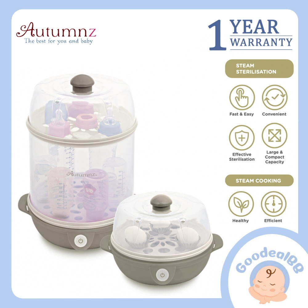 Autumnz 2-in-1 Baby Bottle Electric Sterilizer and Baby Food