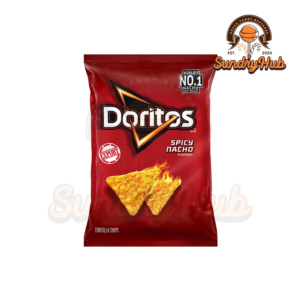 Doritos Tortilla Chips Spicy Nacho 65g Shopee Malaysia