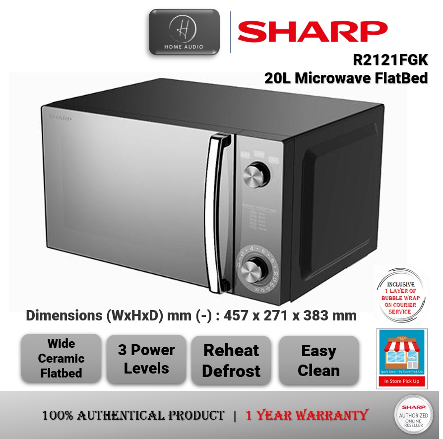 Sharp Microwave Oven 20L R207EK Shopee Malaysia