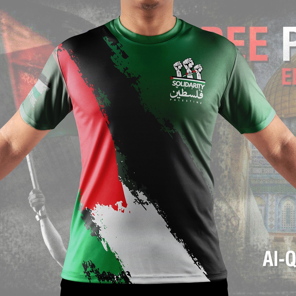 READY STOCK - SOLIDARITY WITH PALESTINE T-SHIRT PALESTIN TEE SAVE