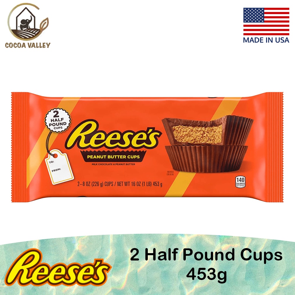 Reese's 2 Half Pound Peanut Butter Cups 453g | Shopee Malaysia