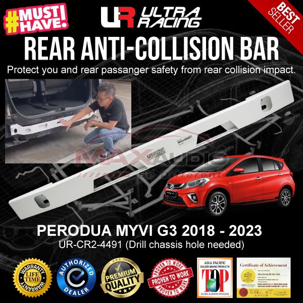 PERODUA MYVI G3 3RD GEN 2018 - 2023 ULTRA RACING Rear Anti Crash ...
