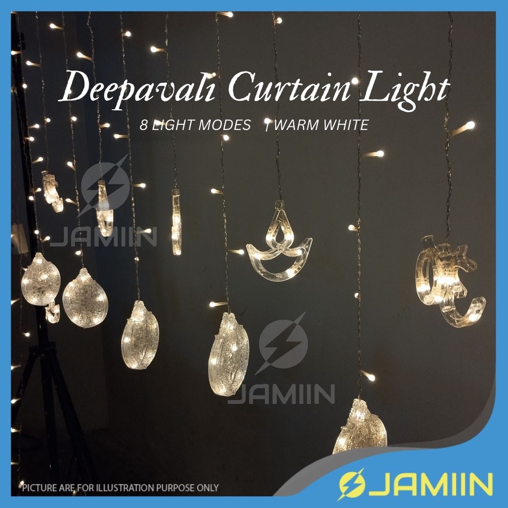 7MTR GANESHA PENDANT String Light Deepavali Light Diwali Light 8 Modes