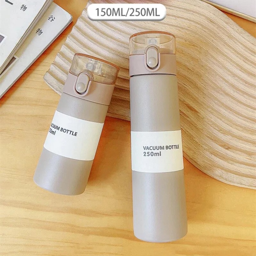 150ml/250ml Mini Thermos Cup with Straw 304 Stainless Steel Insulated ...