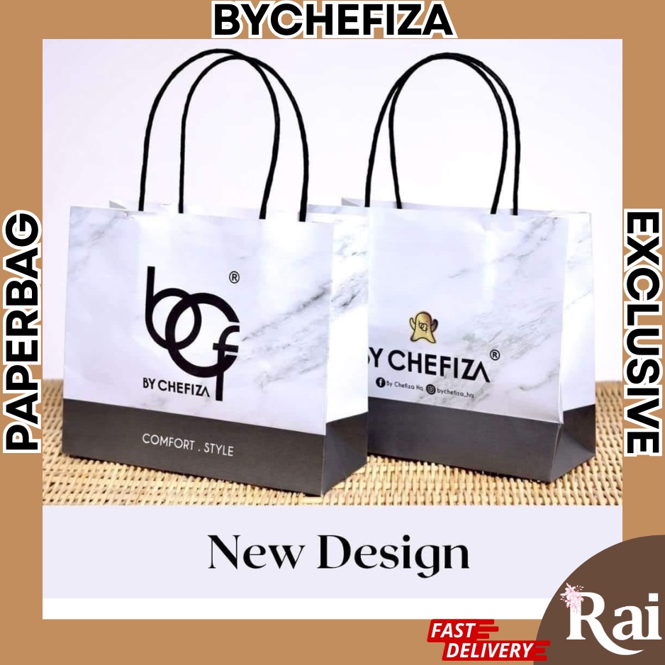 𝗕𝗬 𝗖𝗛𝗘𝗙𝗜𝗭𝗔 👻 Paperbag BCF ByChefiza 1pcs | Shopee Malaysia