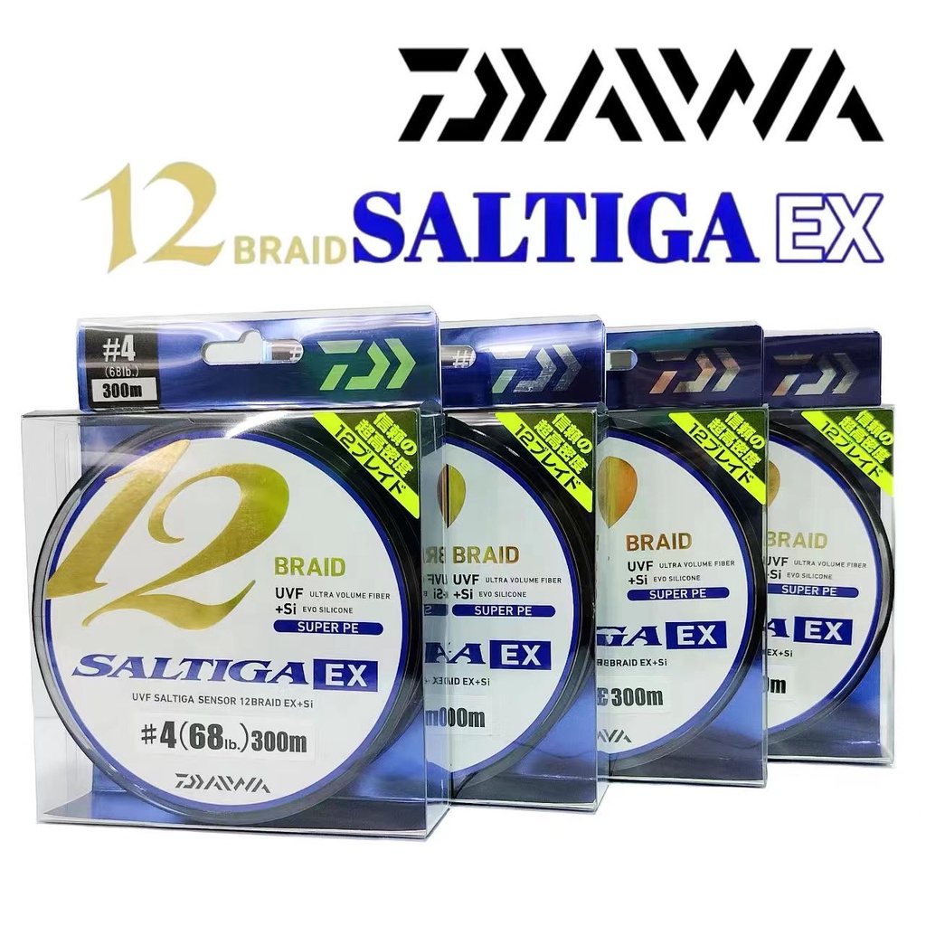 DAIWA SALTIGA EX 12 BRAID/ SALTIGA UVF 8 BRAID +Si2 BRAIDED LINE