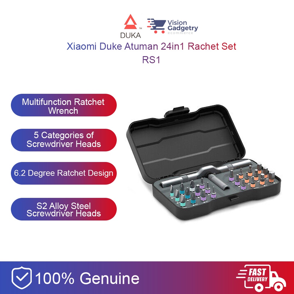 Atuman Duke Duka RS1 24in1 Screwdriver Multipurpose Rachet Set | Shopee ...