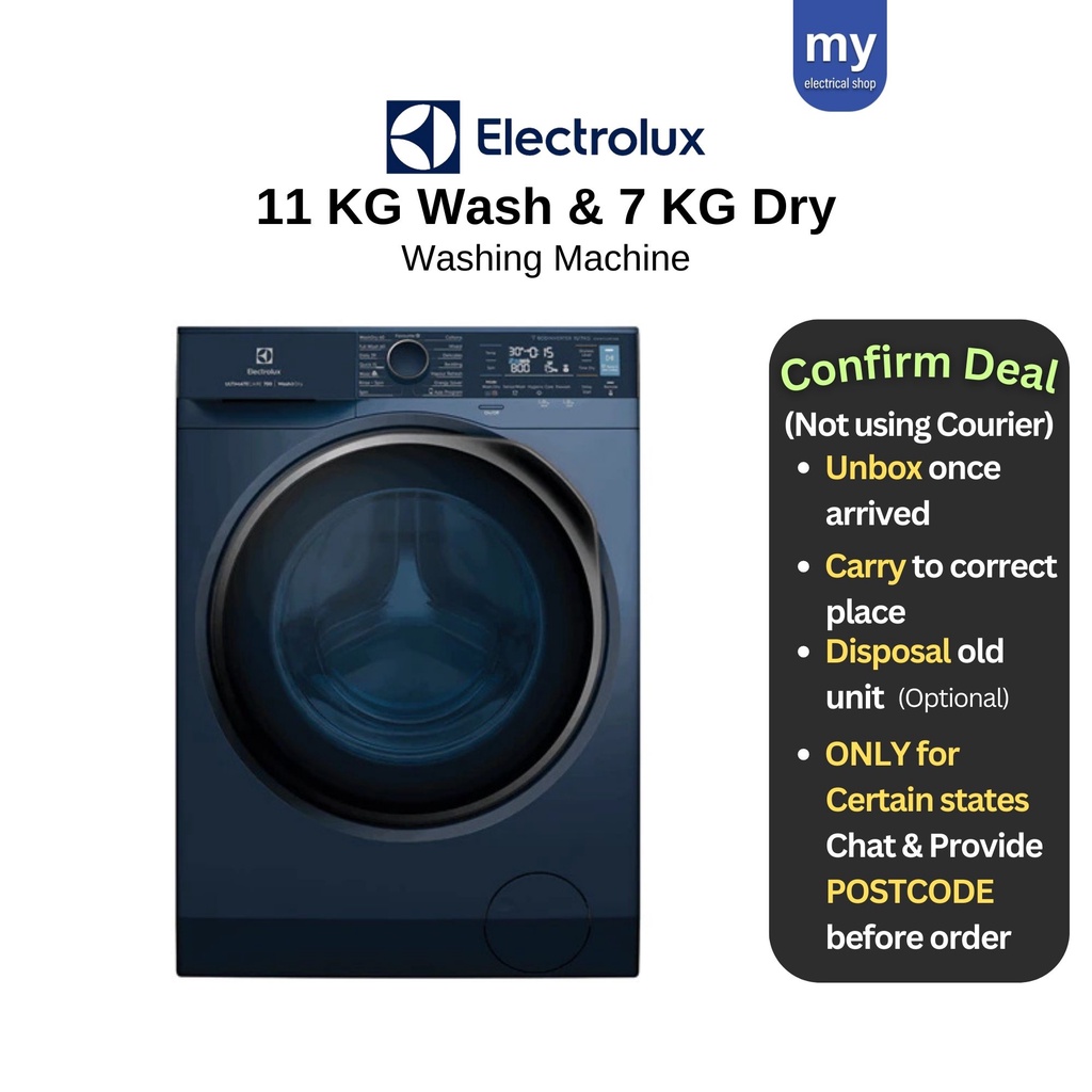 Electrolux 2 in 1 Washer Dryer Front Load Washing Machine + Dryer