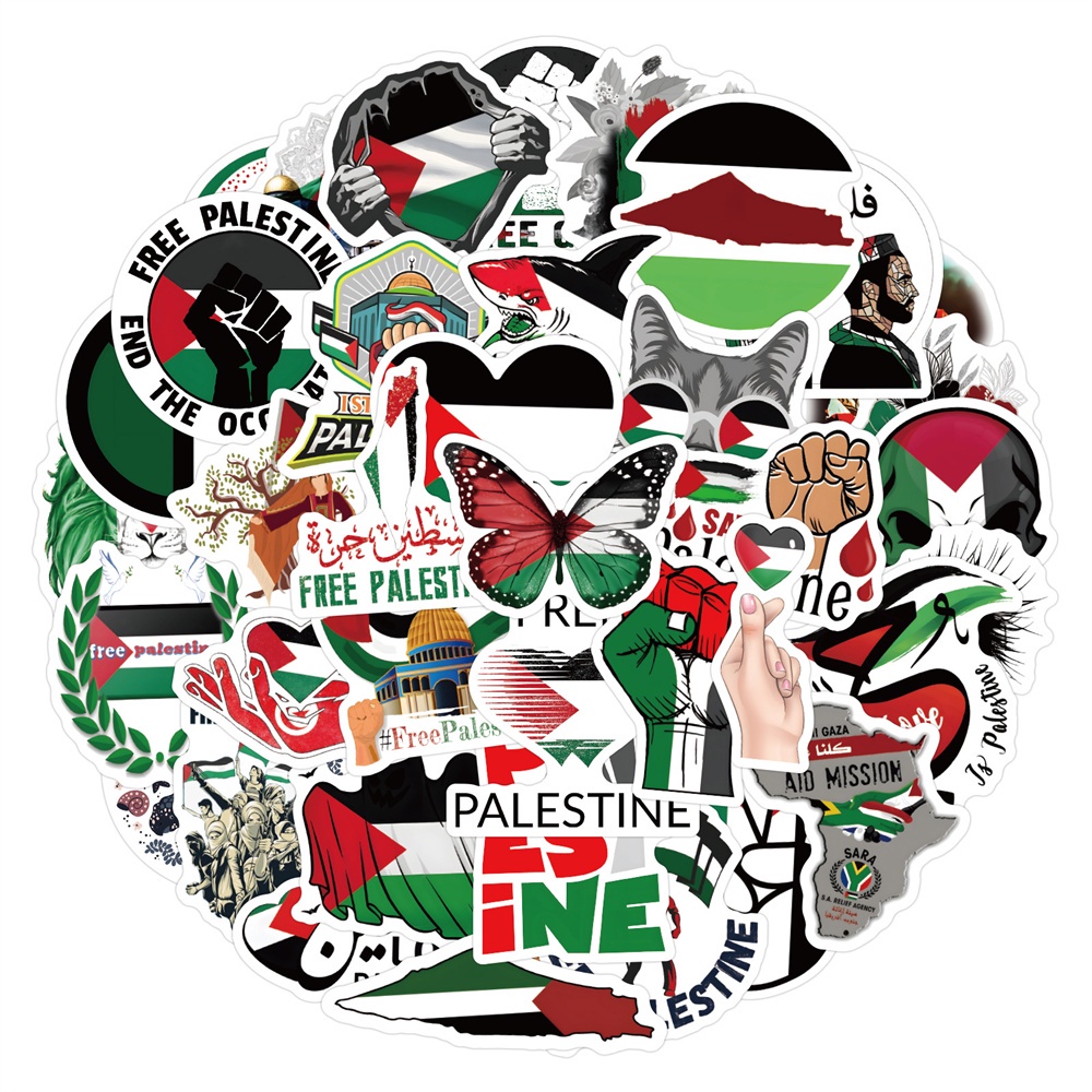50/60PC Free Palestine Sticker Vinyl Decal Car Stickers Laptop Phone ...