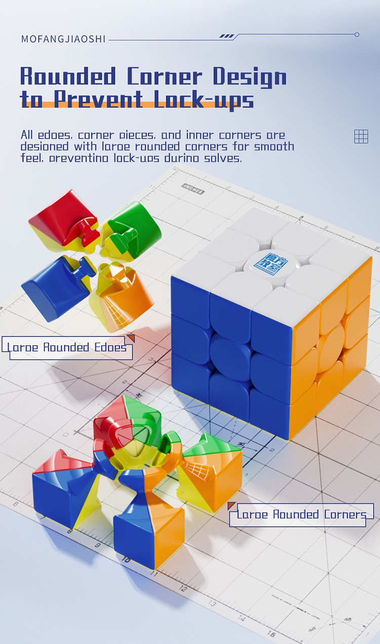 MOYU MeiLong Magnetic Magic Cube WCA Competition Timer Set 2x2 3x3 4x4 ...