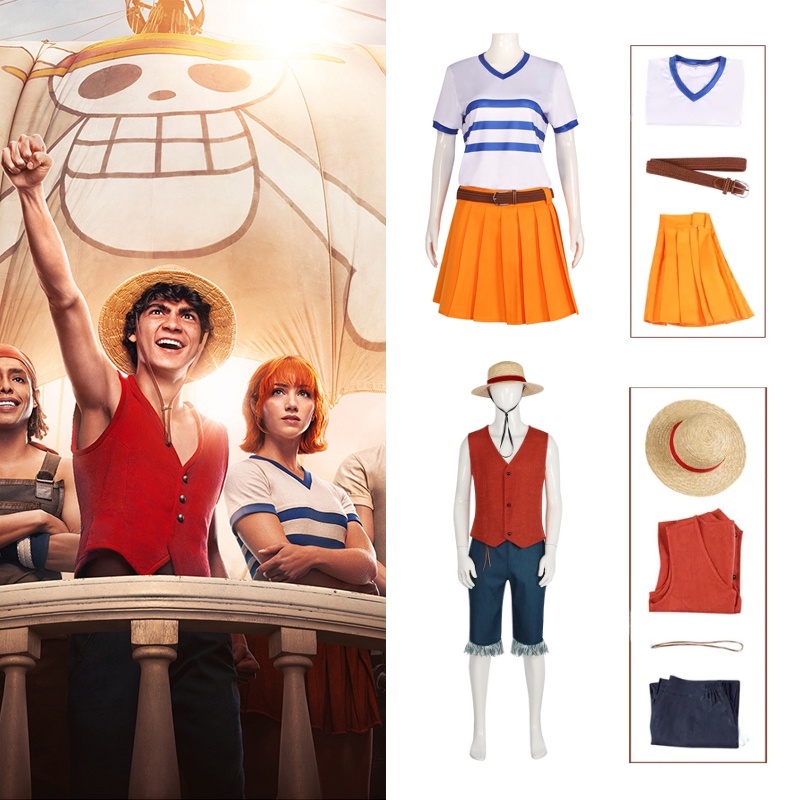 Tv Nami Cosplay Costume Monkey D Luffy Dragon Full Set Pirates