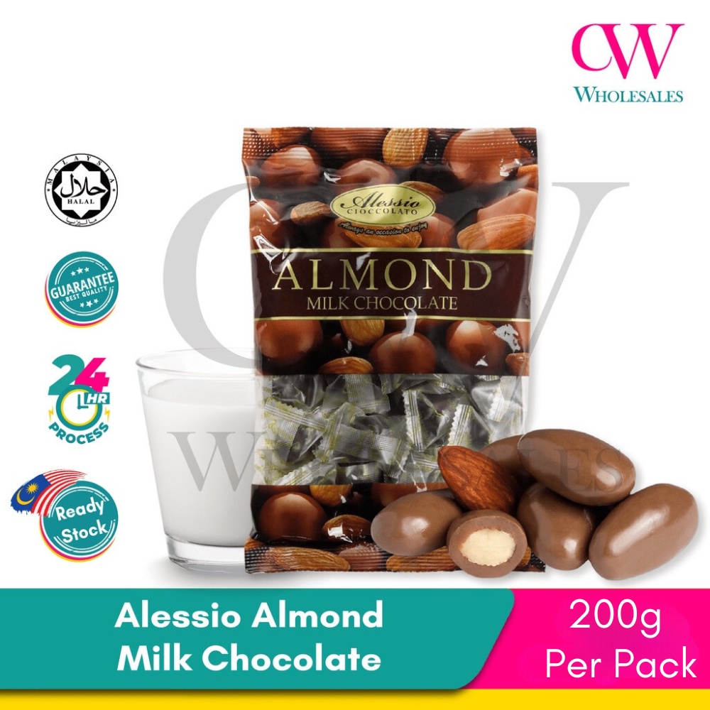 Alessio Almond Milk Chocolate 200g Shopee Malaysia 5208