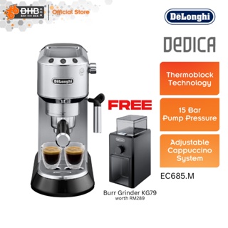 DeLonghi Dedica Style EC 685.M, Espressomaschine silber