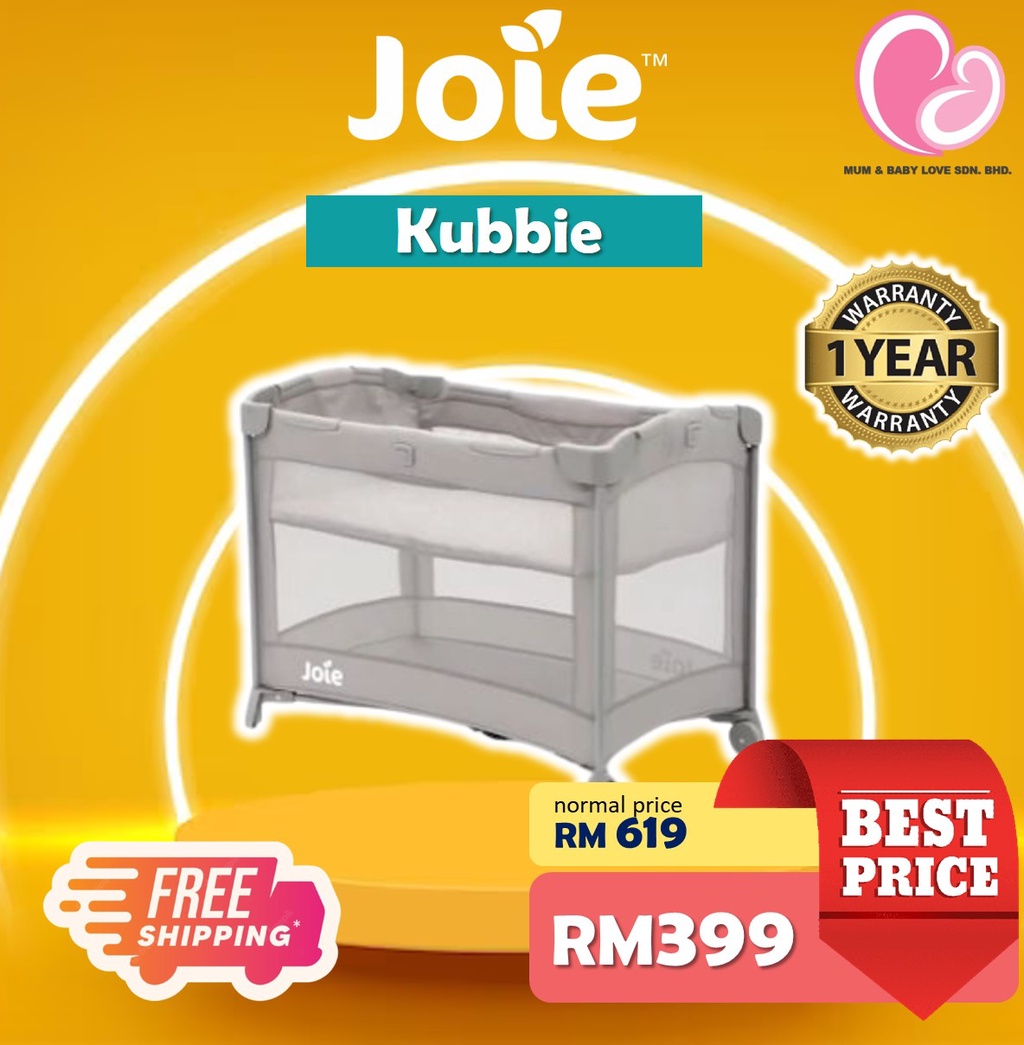 Joie Kubbie Travel Cot/ Joie Playpen Baby with & Carry Bag