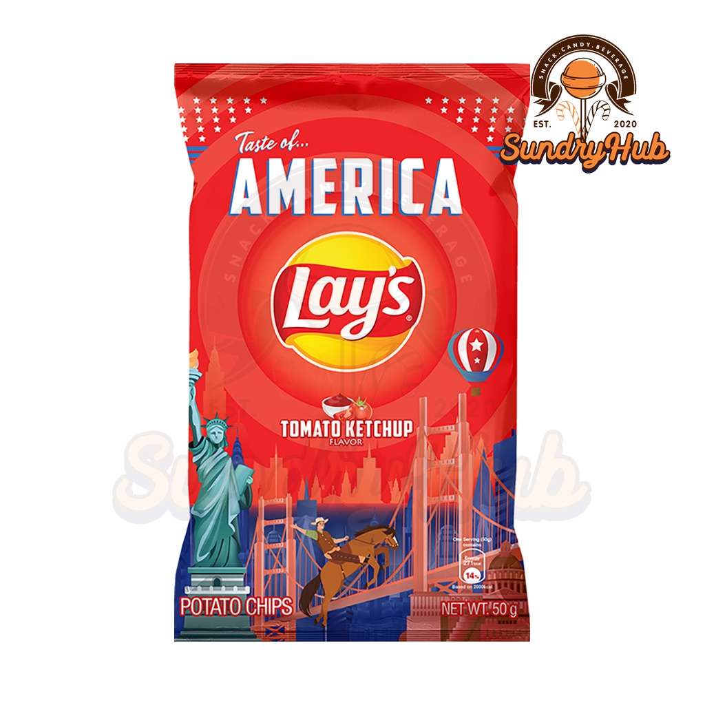 Lays Potato Chips Tomato Ketchup 50g | Shopee Malaysia