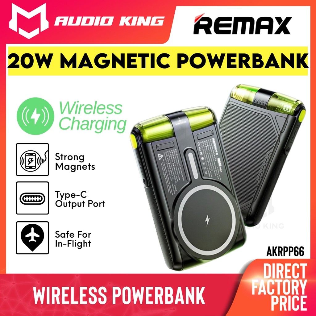 REMAX Mini Slim Wireless Powerbank Fast Charging Power Bank With In ...