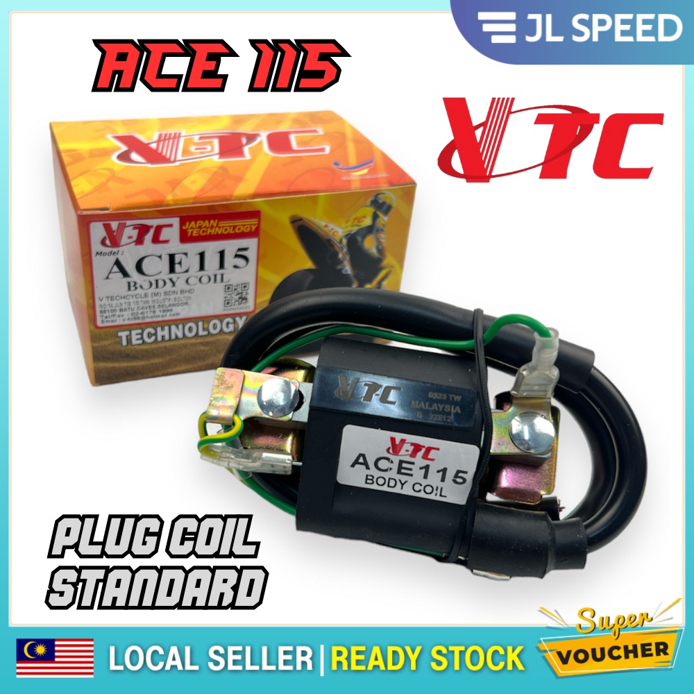 MODENAS ACE 115 / ACE115 IGNITION COIL BODY COIL KOIL STANDARD PLUG