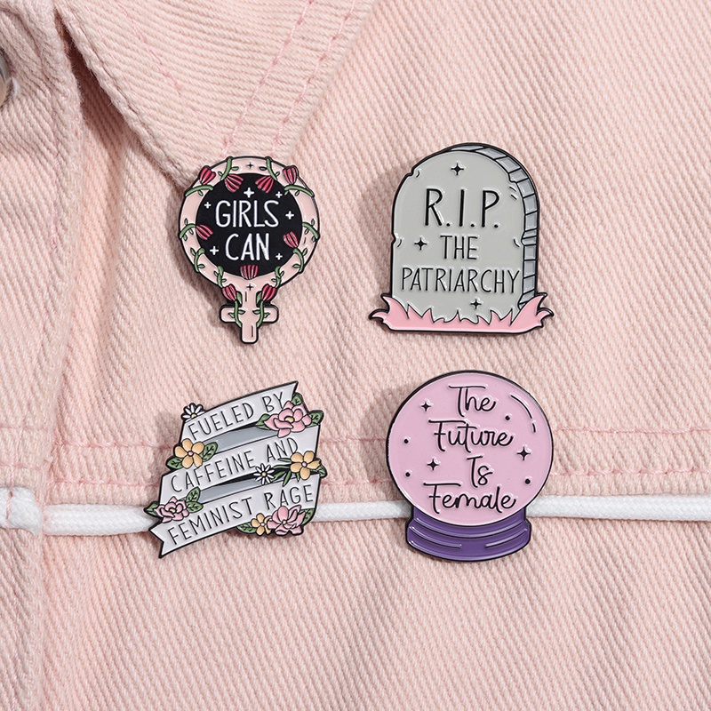 Cartoon Texts Quotes Enamel Pins Brooches Colourful Letter Dialogue