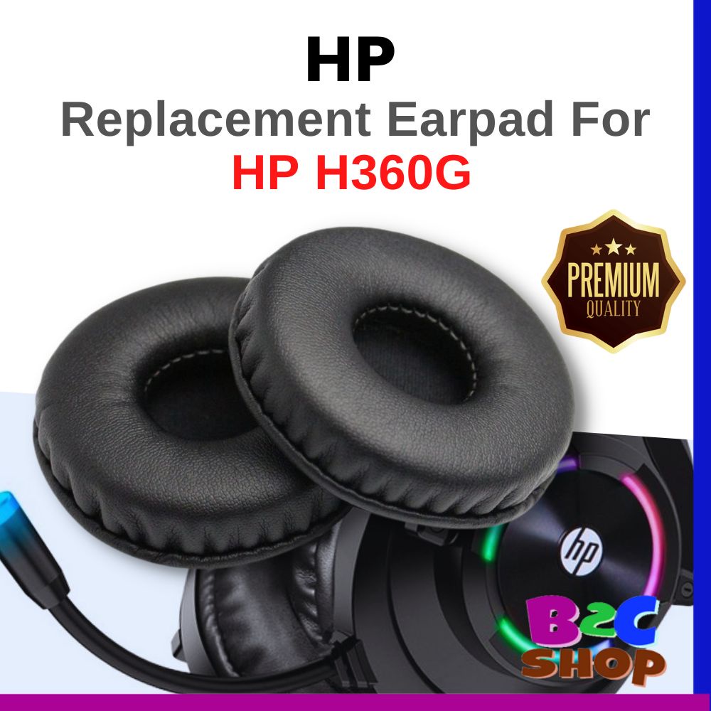 1Pair HP H360G Gaming Headphone Replacement Ear Pads Cushion Earpad Black Shopee Malaysia