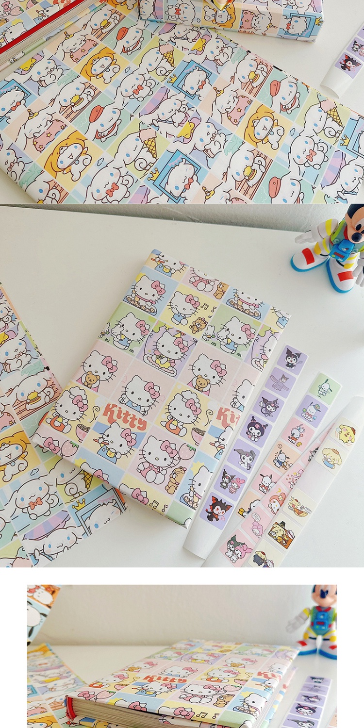 Birthday Sanrio Wrapping Paper Present Gift Paper Wrappers Book Cover ...