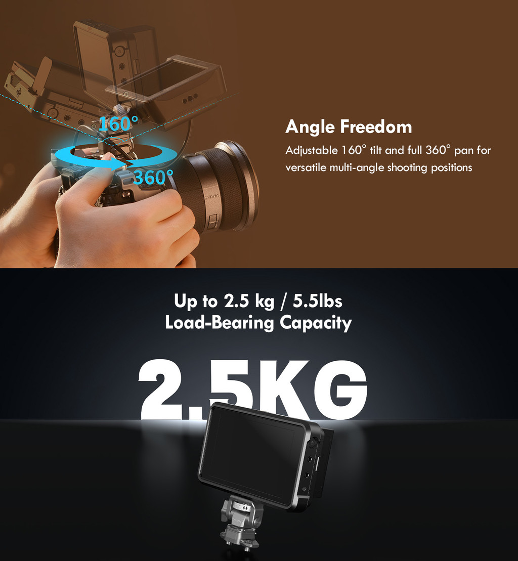 SmallRig HawkLock H21 Quick Release Monitor Support with NATO Clamp ...