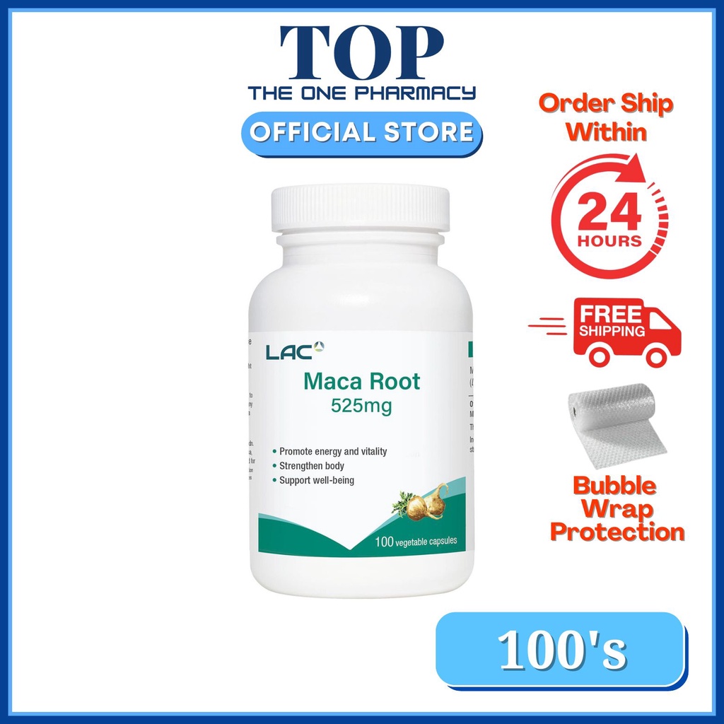 LAC Maca Root 525mg (100 vegetable capsules) | Shopee Malaysia