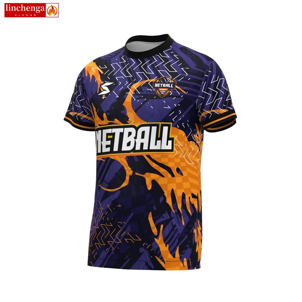 NEW !! 2023 ONE PIECE Jersey netball shirt Microfiber JERSEY COLLAR ...