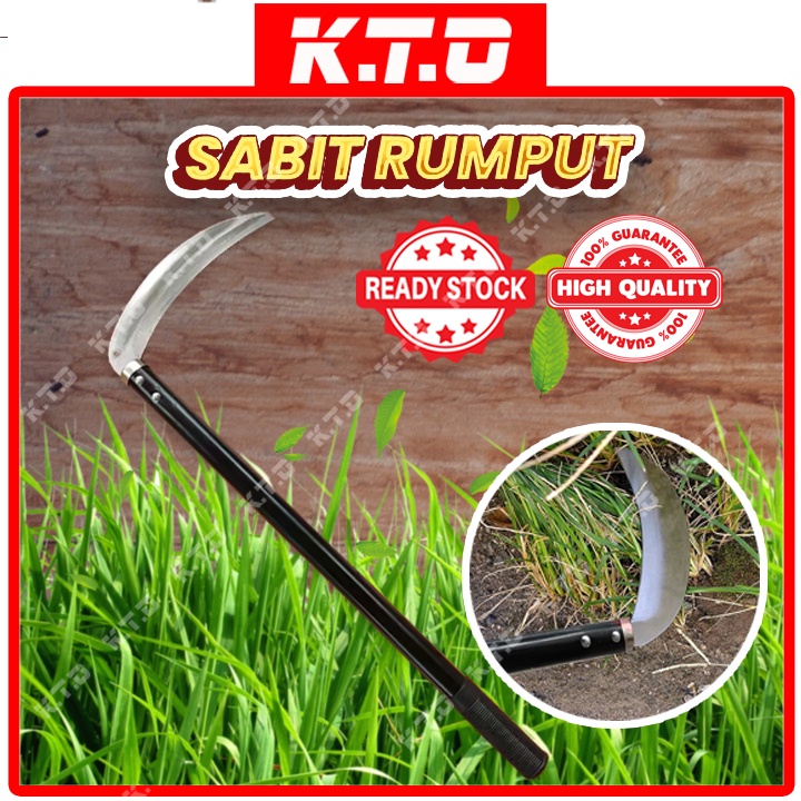 21cm x 40cm Grass Steel Handle Sickle With PVC Handle / Sabit Rumput ...
