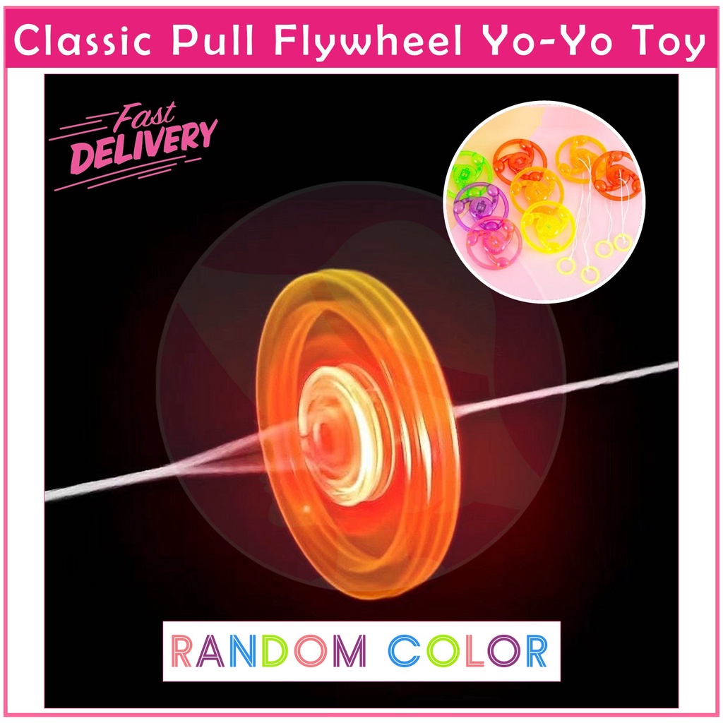1 PCS Classic Pull Flywheel Flash Yo-Yo Toy Multicolor Light Color ...